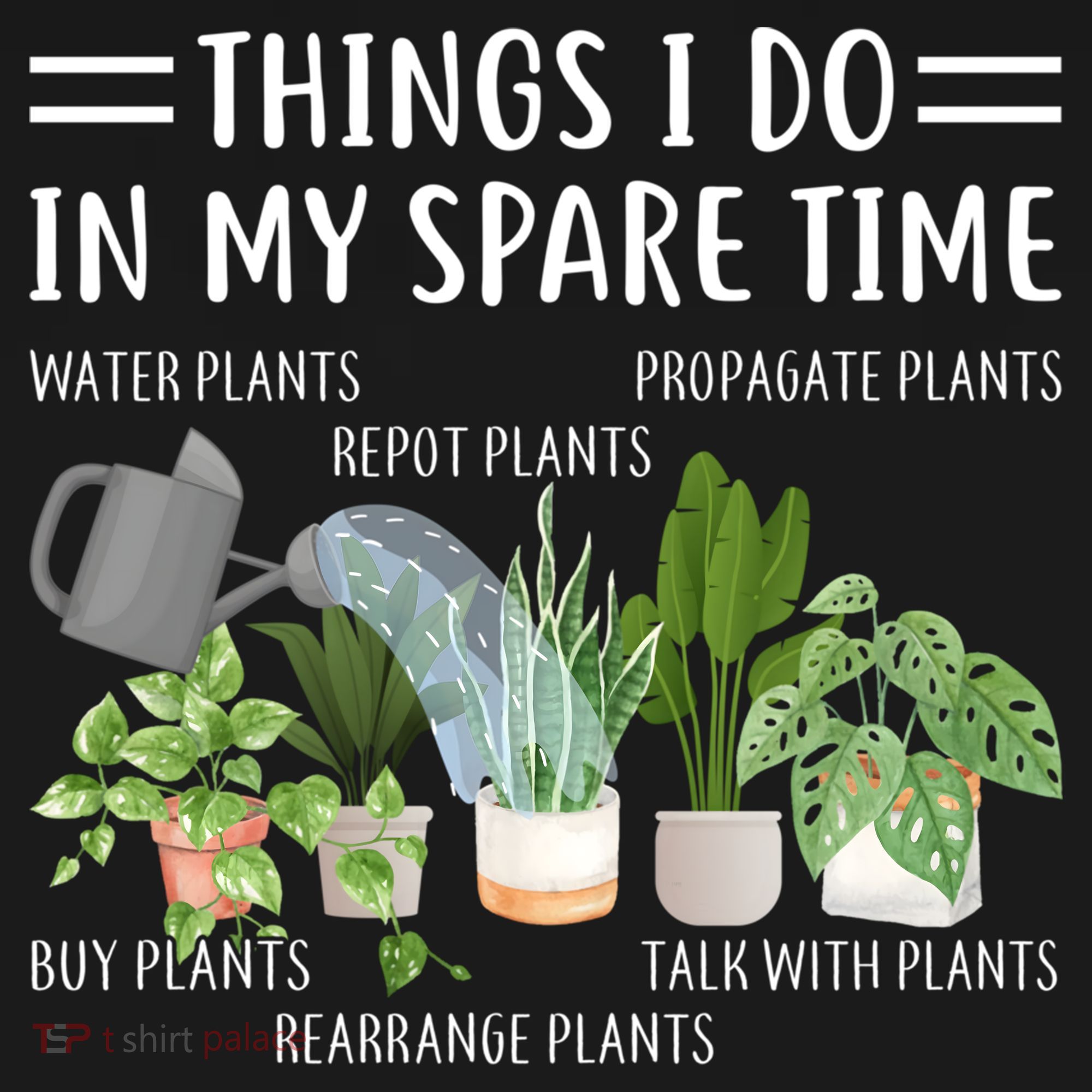 Things I Do In My Spare Time Water Plants Women's Hoodie