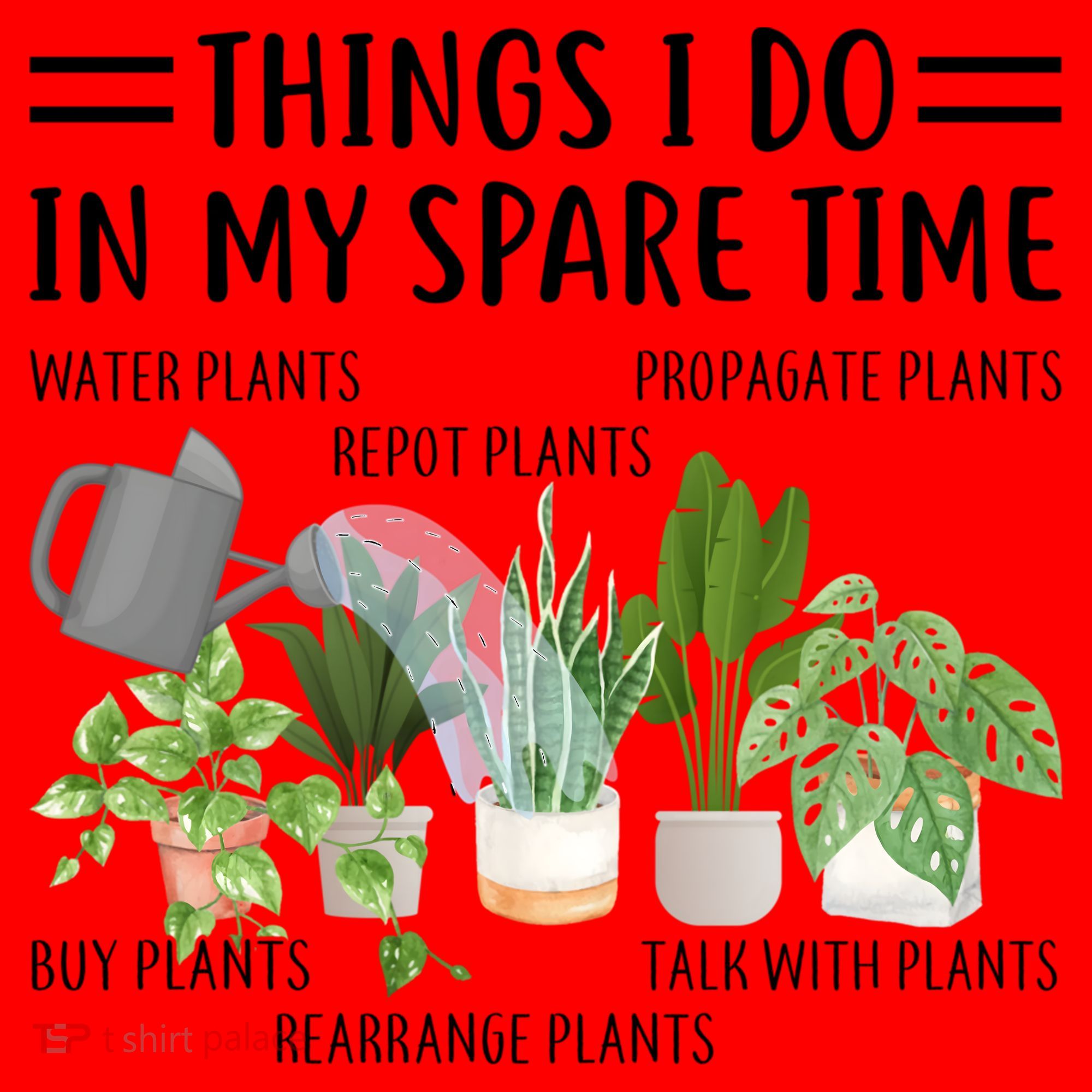 Things I Do In My Spare Time Water Plants Santa Hat