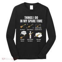Things I Do In My Spare Time Ukulele Player Long Sleeve Shirt thumb 0