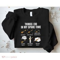 Things I Do In My Spare Time Ukulele Player Sweatshirt thumb 2