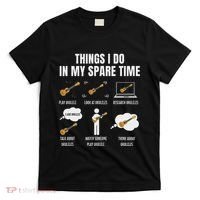 Things I Do In My Spare Time Ukulele Player T-Shirt thumb 0