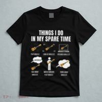 Things I Do In My Spare Time Ukulele Player T-Shirt thumb 5