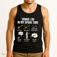 Things I Do In My Spare Time Ukulele Player Tank Top thumb 3