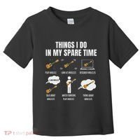 Things I Do In My Spare Time Ukulele Player Toddler T-Shirt thumb 0