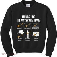 Things I Do In My Spare Time Ukulele Player Kids Sweatshirt thumb 0
