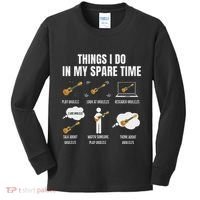 Things I Do In My Spare Time Ukulele Player Kids Long Sleeve Shirt thumb 0