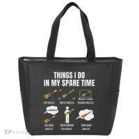 Things I Do In My Spare Time Ukulele Player Tote Bag thumb 0