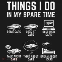 Things I Do In My Spare Time Funny Car Guy Car Enthusiast Kids Hoodie thumb 5
