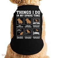 Things I Do In My Spare Time Capybara Funny Capybaras Rodent  Doggie Tank thumb 0