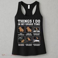 Things I Do In My Spare Time Capybara Funny Capybaras Rodent  Women's Tank Top thumb 3