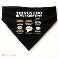 Things I Do In My Spare Time Drone Pilot Quadcopter FPV USA-Made Doggie Bandana thumb 0