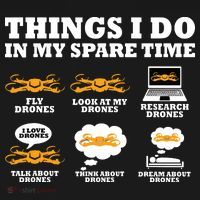 Things I Do In My Spare Time Drone Pilot Quadcopter FPV Sweatshirt thumb 3