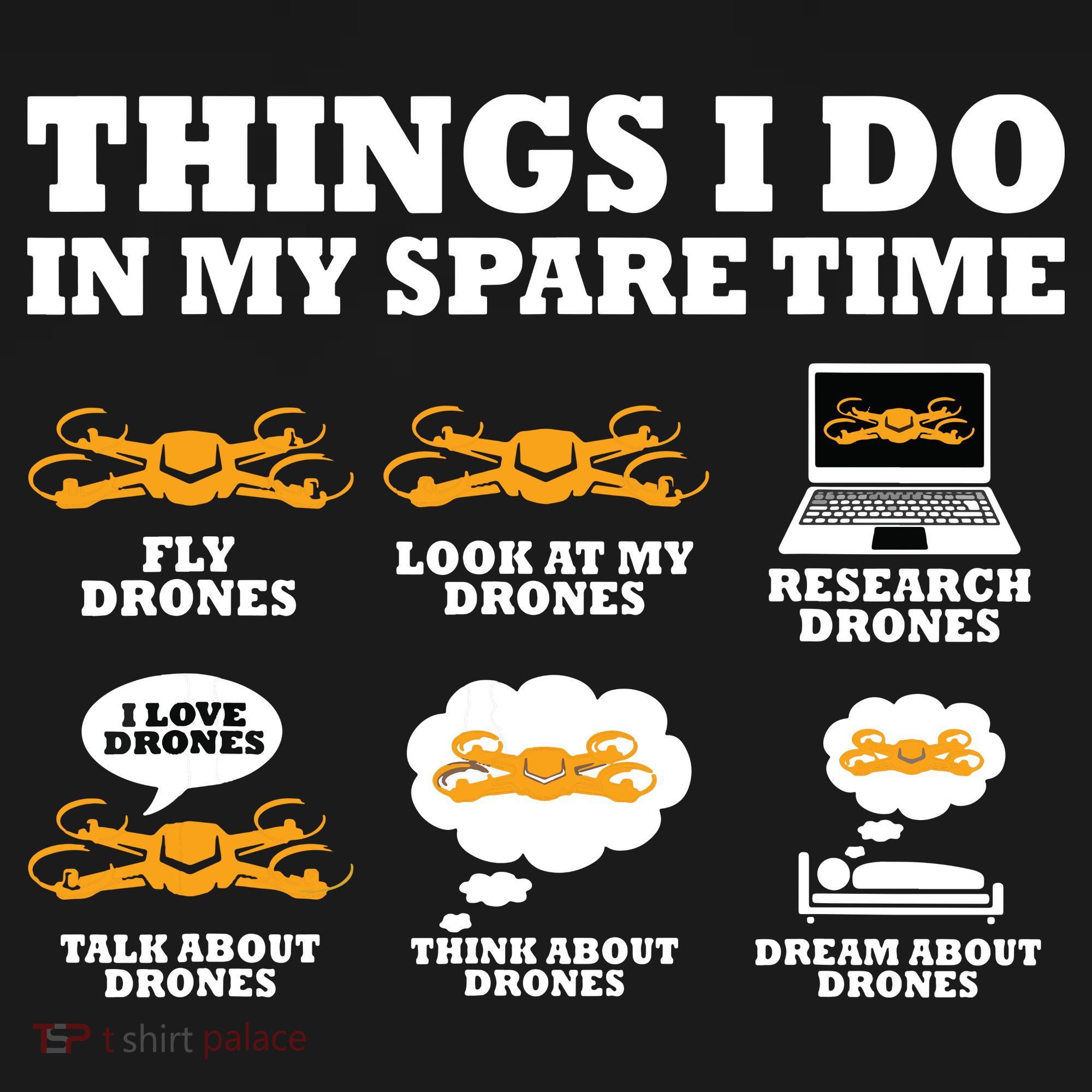 Things I Do In My Spare Time Drone Pilot Quadcopter FPV Sweatshirt