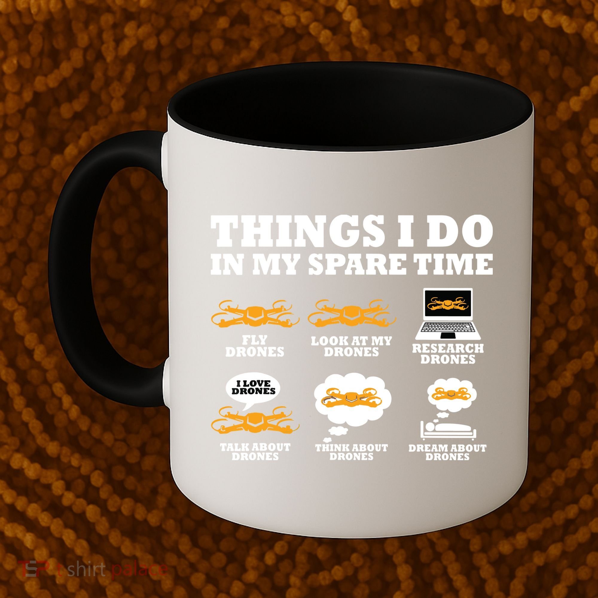 Things I Do In My Spare Time Drone Pilot Quadcopter FPV Coffee Mug