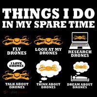 Things I Do In My Spare Time Drone Pilot Quadcopter FPV Women's Hoodie thumb 2