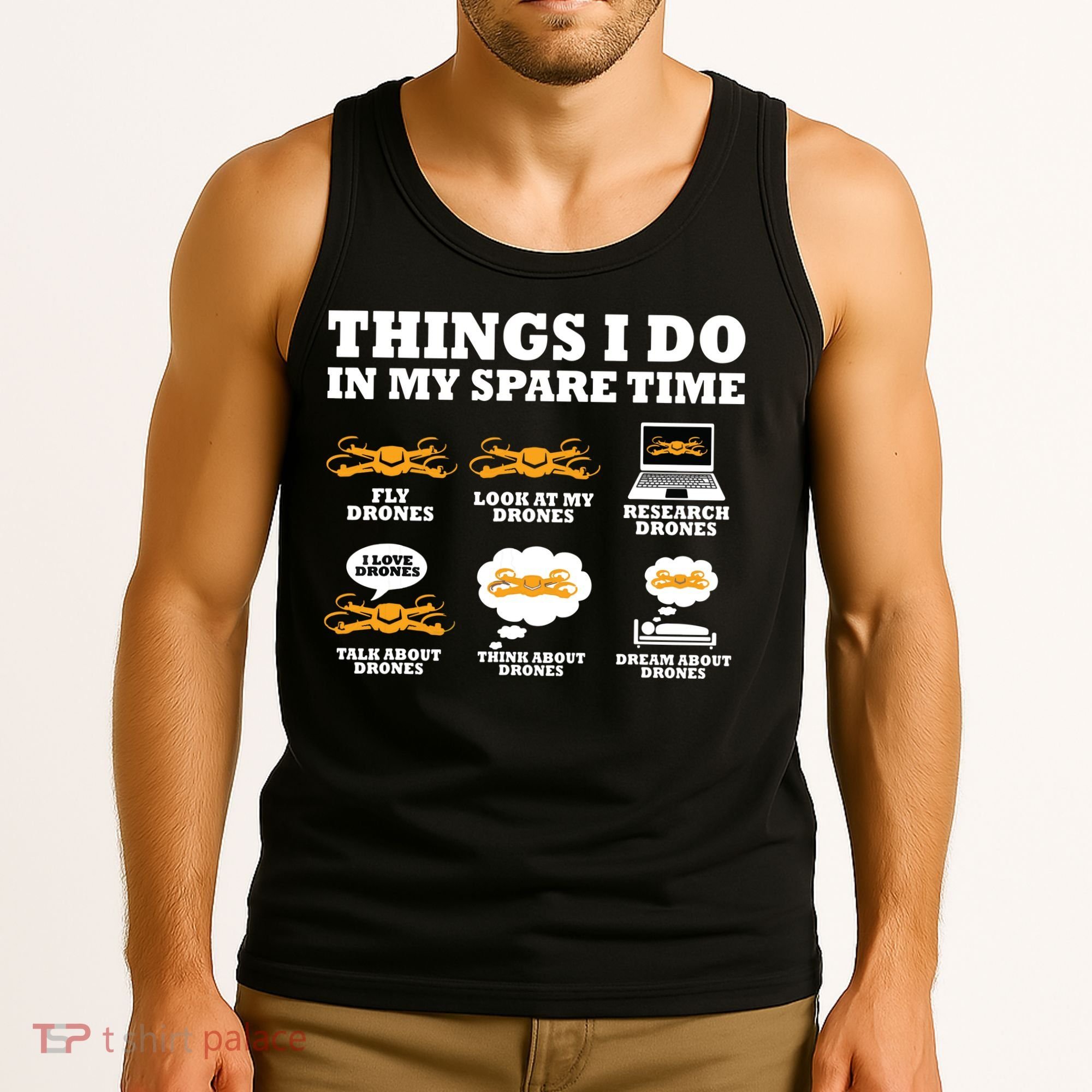 Things I Do In My Spare Time Drone Pilot Quadcopter FPV Tank Top