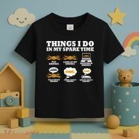 Things I Do In My Spare Time Drone Pilot Quadcopter FPV Toddler T-Shirt thumb 3