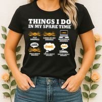 Things I Do In My Spare Time Drone Pilot Quadcopter FPV Women's T-Shirt thumb 2
