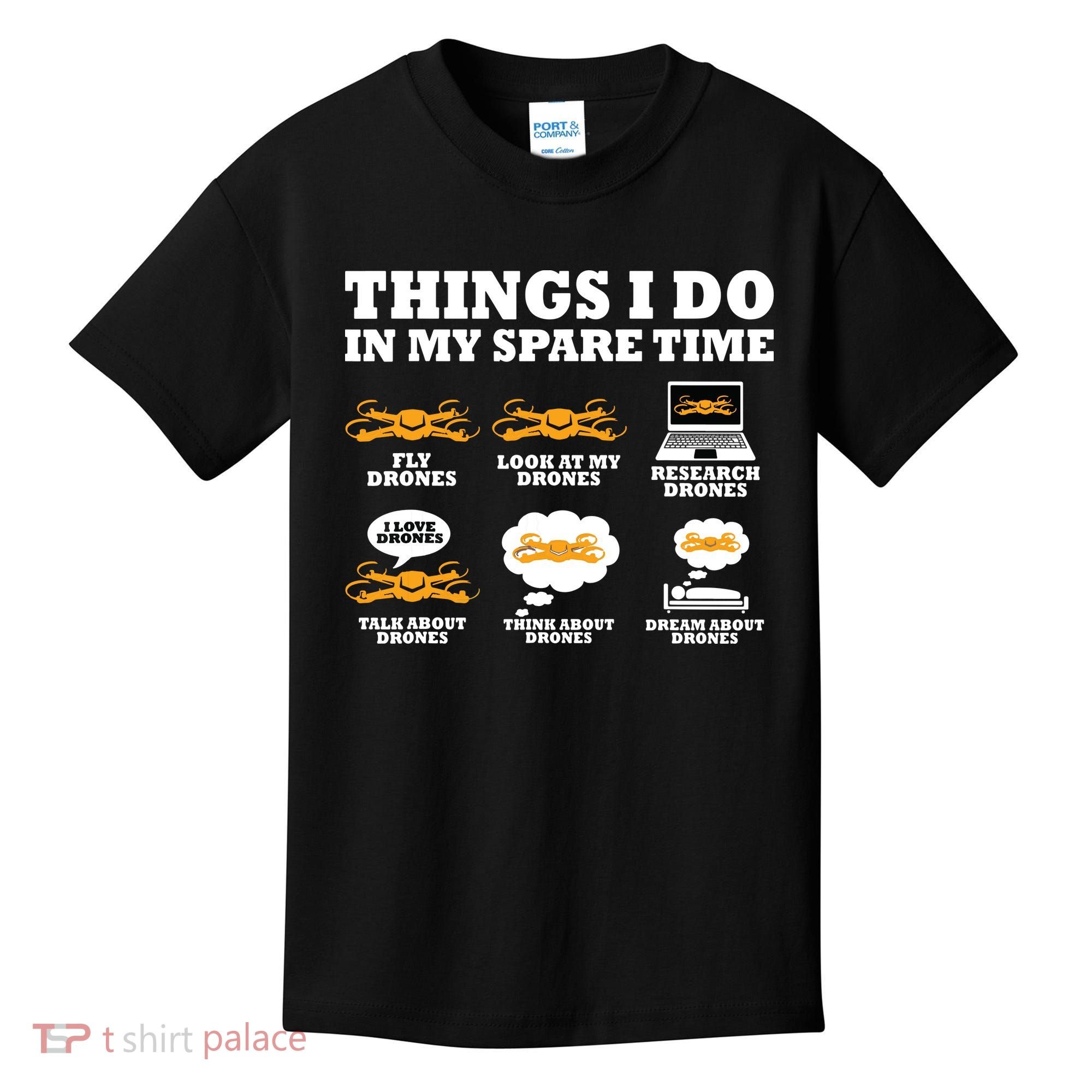 Things I Do In My Spare Time Drone Pilot Quadcopter FPV Kids T-Shirt