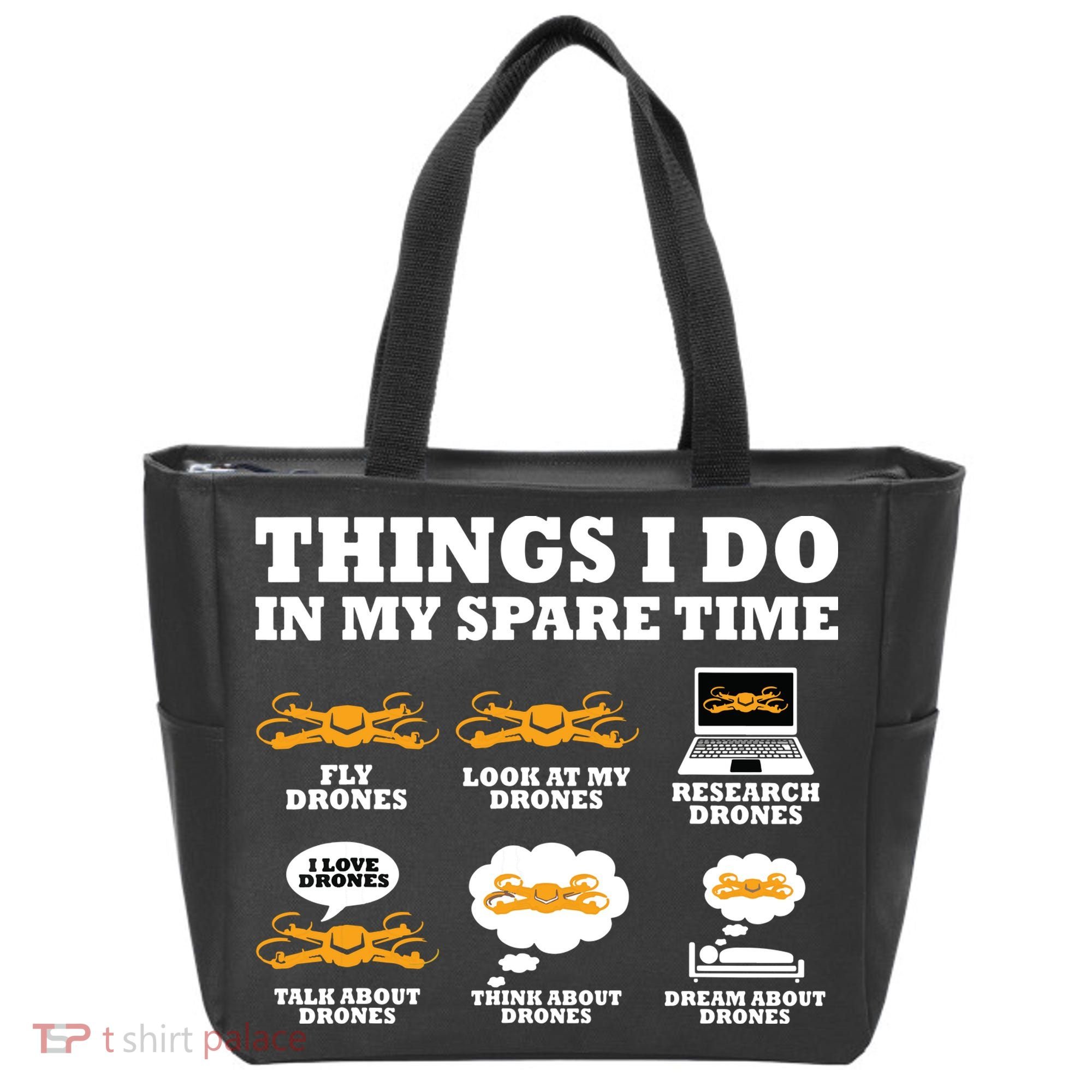 Things I Do In My Spare Time Drone Pilot Quadcopter FPV Tote Bag