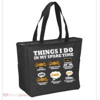 Things I Do In My Spare Time Drone Pilot Quadcopter FPV Tote Bag thumb 2
