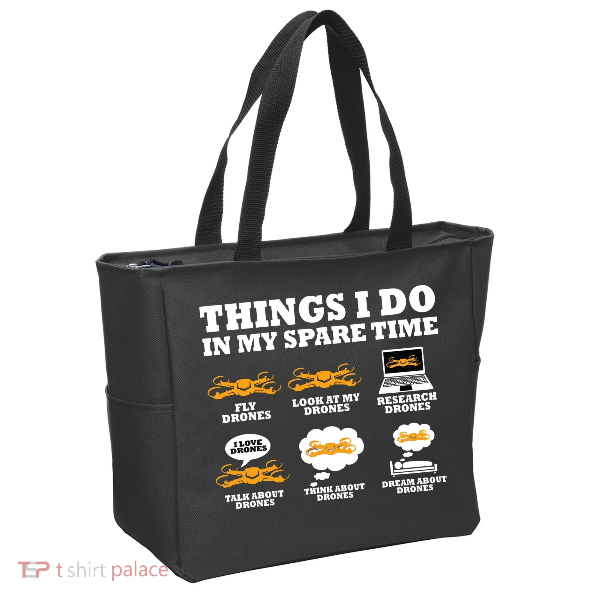 Things I Do In My Spare Time Drone Pilot Quadcopter FPV Tote Bag