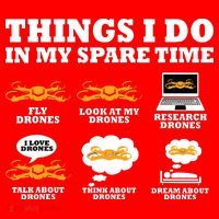 Things I Do In My Spare Time Drone Pilot Quadcopter FPV Santa Hat thumb 1