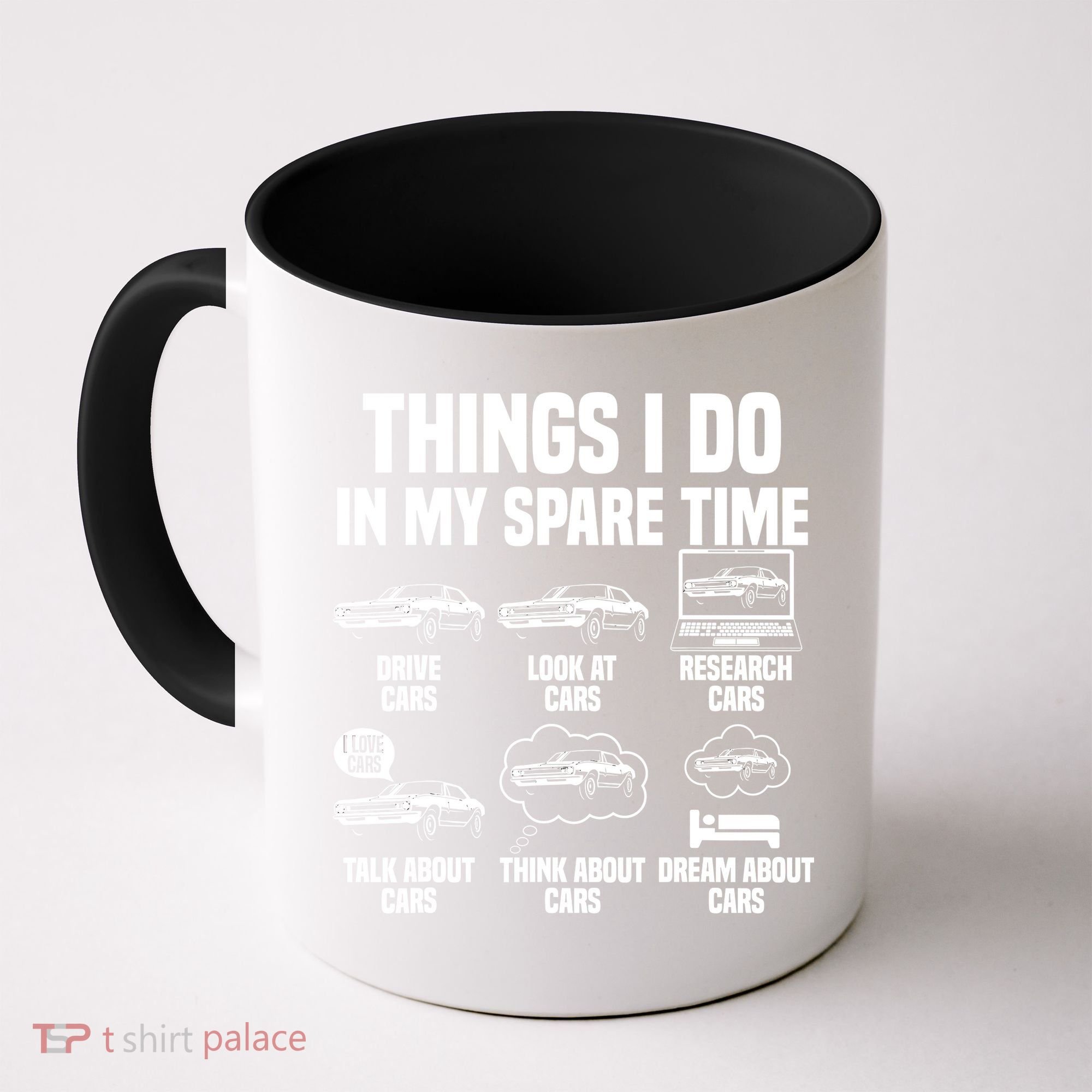 Things I Do In My Spare Time Car Enthusiast Classic Car Guy Coffee Mug