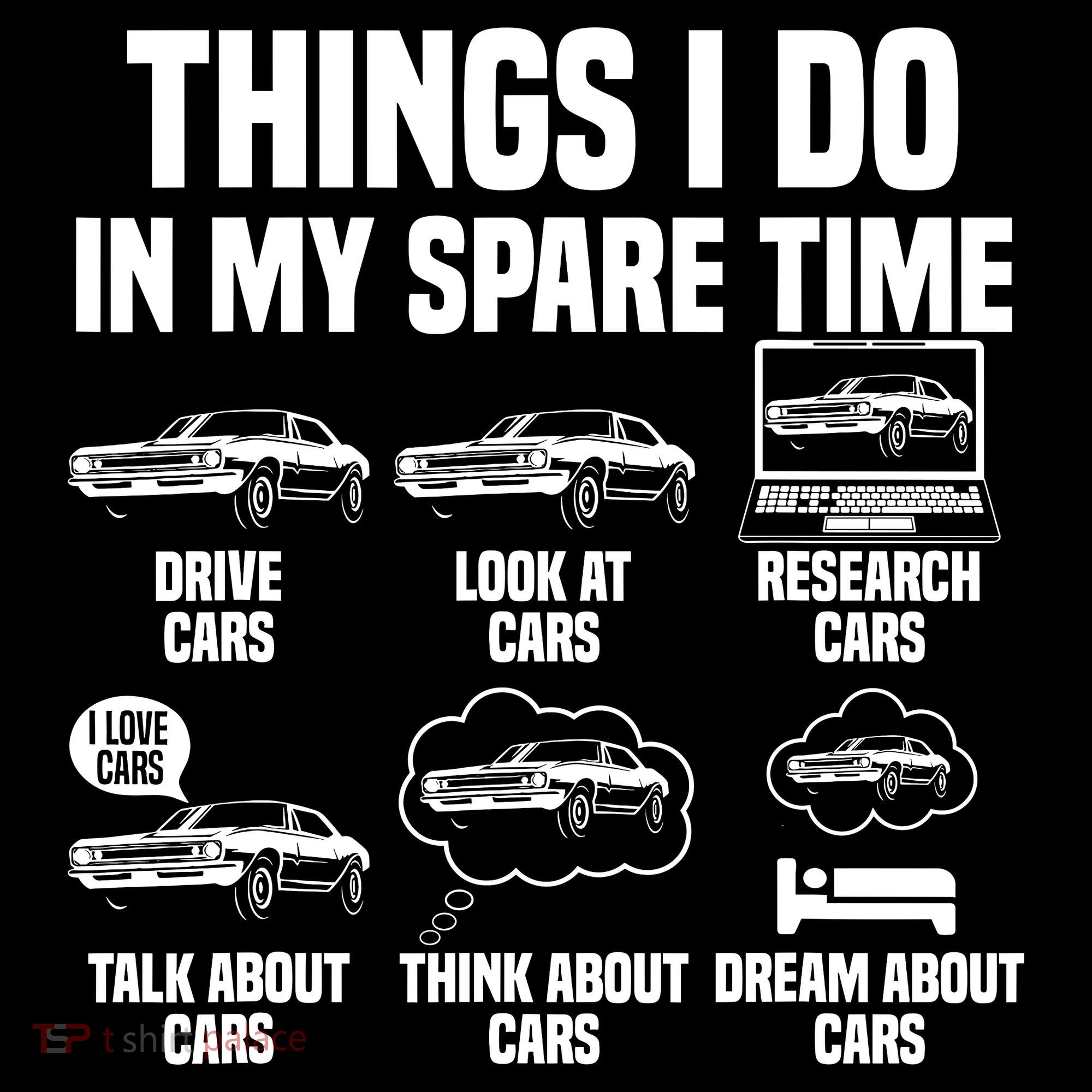 Things I Do In My Spare Time Car Enthusiast Classic Car Guy Coffee Mug