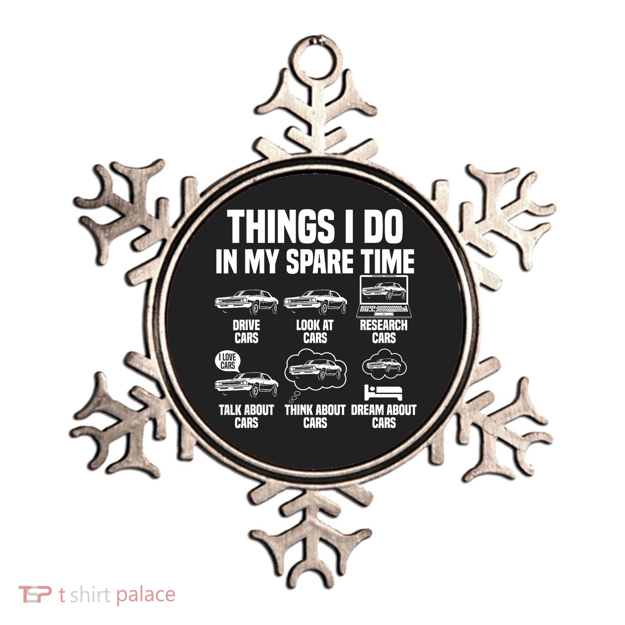Things I Do In My Spare Time Car Enthusiast Classic Car Guy Ornament