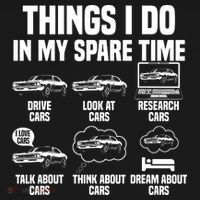 Things I Do In My Spare Time Car Enthusiast Classic Car Guy Ornament thumb 1