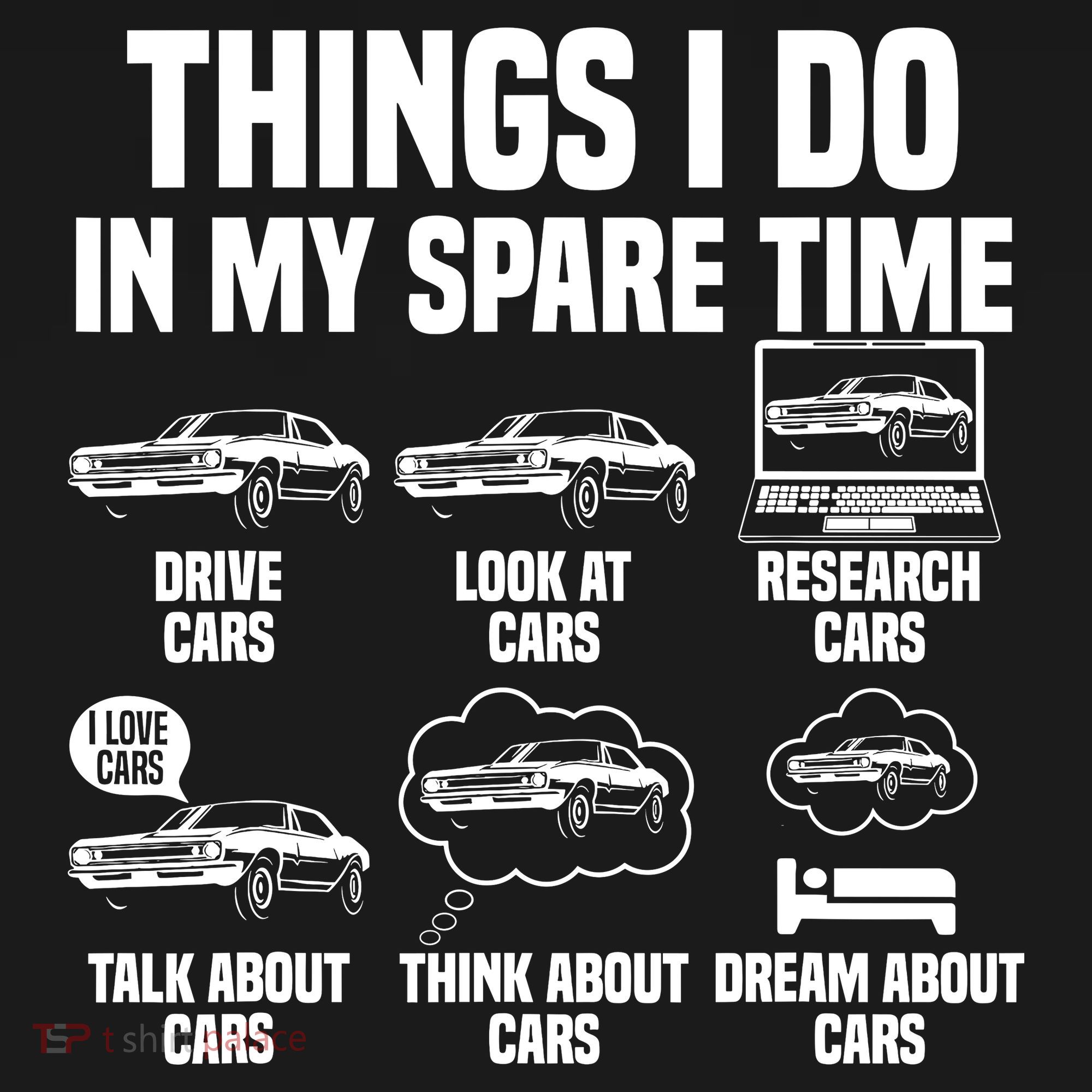 Things I Do In My Spare Time Car Enthusiast Classic Car Guy Ornament