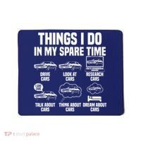 Things I Do In My Spare Time Car Enthusiast Classic Car Guy Mousepad thumb 0