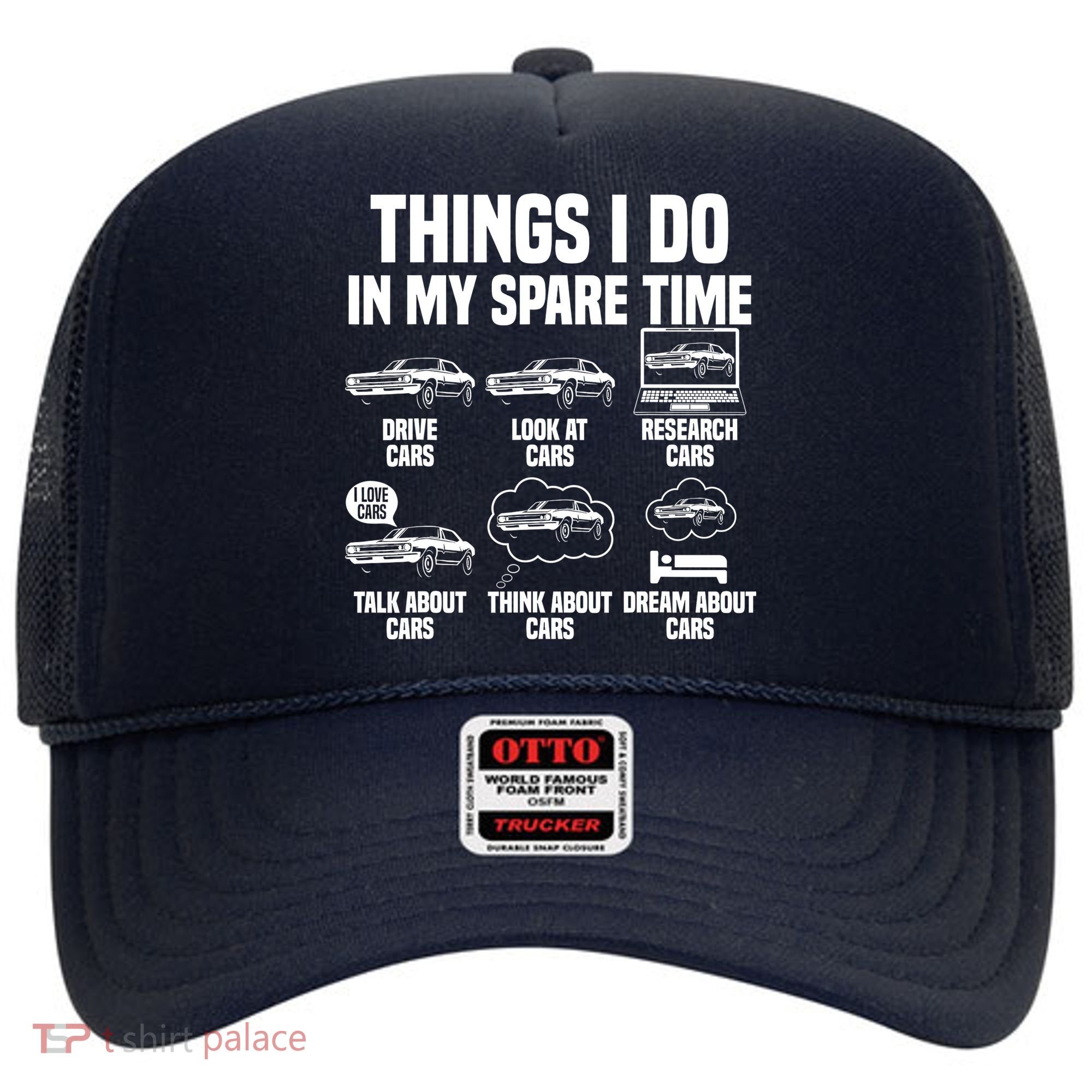 Things I Do In My Spare Time Car Enthusiast Classic Car Guy Hat