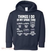 Things I Do In My Spare Time Car Enthusiast Classic Car Guy Toddler Hoodie thumb 0