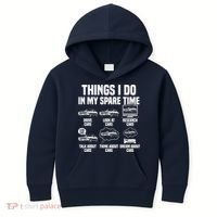Things I Do In My Spare Time Car Enthusiast Classic Car Guy Kids Hoodie thumb 0