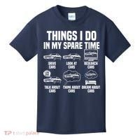 Things I Do In My Spare Time Car Enthusiast Classic Car Guy Kids T-Shirt thumb 0