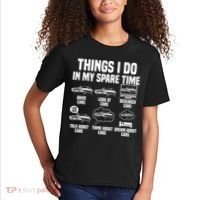 Things I Do In My Spare Time Car Enthusiast Classic Car Guy Kids T-Shirt thumb 2