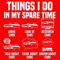 Things I Do In My Spare Time Car Enthusiast Classic Car Guy Santa Hat thumb 1
