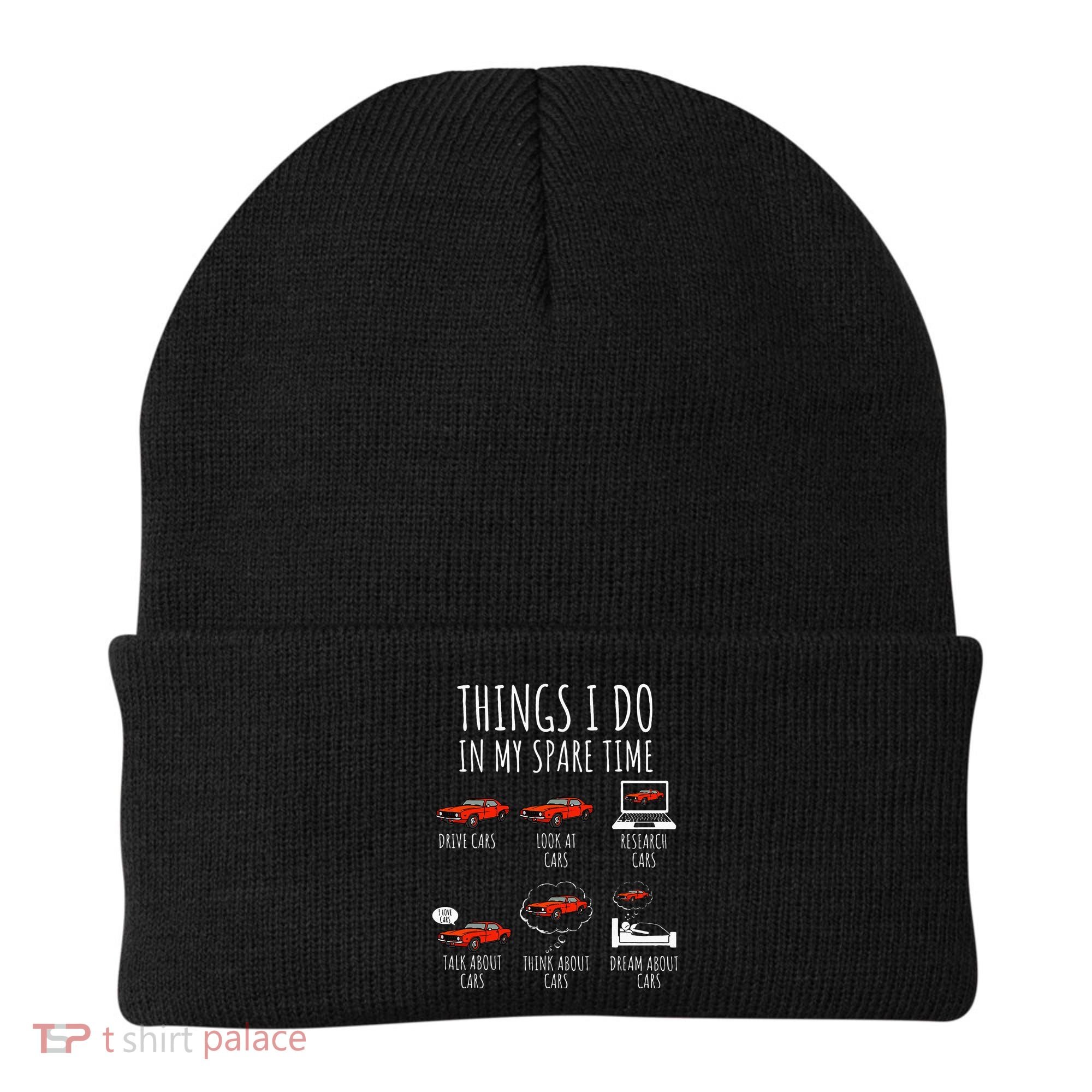 Things I Do In My Spare Time Funny Car Enthusiast Car Lover Beanie