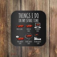 Things I Do In My Spare Time Funny Car Enthusiast Car Lover Coaster thumb 0