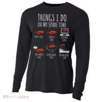 Things I Do In My Spare Time Funny Car Enthusiast Car Lover Cooling Performance Long Sleeve Crew thumb 0