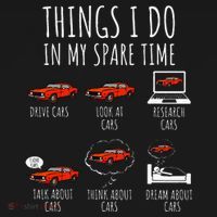 Things I Do In My Spare Time Funny Car Enthusiast Car Lover Tote Bag thumb 4