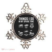 Things I Do In My Spare Time Funny Car Guy Car Enthusiast Ornament thumb 0