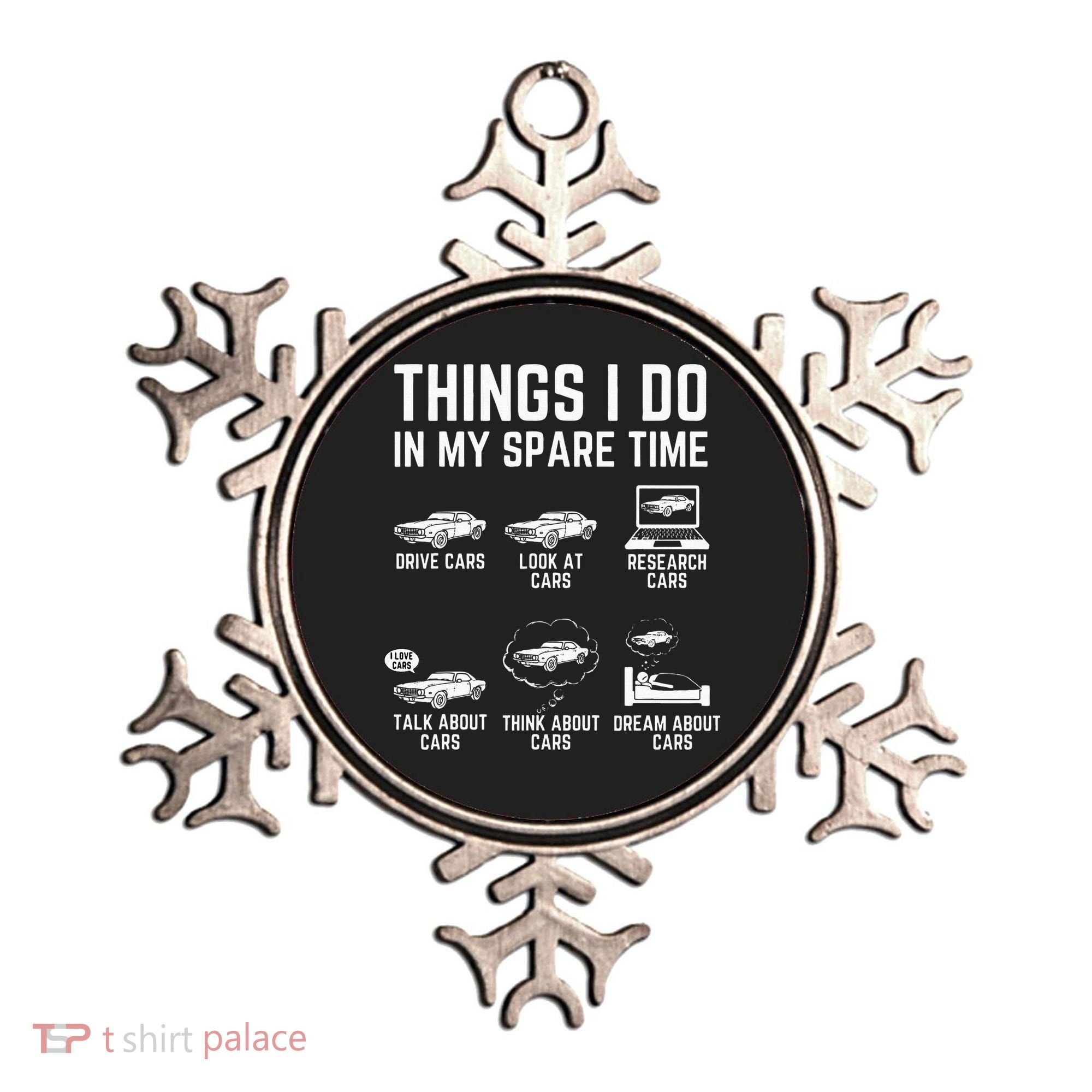 Things I Do In My Spare Time Funny Car Guy Car Enthusiast Ornament