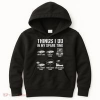 Things I Do In My Spare Time Funny Car Guy Car Enthusiast Kids Hoodie thumb 0