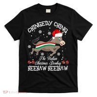 The Italian Donkey Christmas Chingedy Ching Dominick Donkey Xmas T-Shirt thumb 0