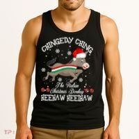 The Italian Donkey Christmas Chingedy Ching Dominick Donkey Xmas Tank Top thumb 3