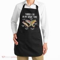 Thing I Do In My Spare Time Fishing Funny Apron thumb 2