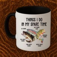 Thing I Do In My Spare Time Fishing Funny Coffee Mug thumb 2